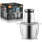 Hachoir électrique Raf R.7030 1000Watts Silver-Noir