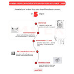 Lave linge Top BIOLUX M-TOP08S 8 Kg - Silver