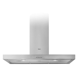 Hotte aspirante cheminée Focus F.918X / 90 cm / Inox + vitro