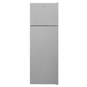 Focus F 7045S - Réfrigérateur double portes pose libre 70 cm, 439 L, Less Frost, congélateur supérieur, silver