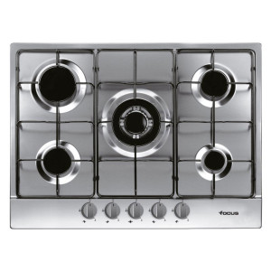 Plaque de Cuisson Encastrable FOCUS F407X 5 Feux 70 cm - Inox