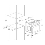 Four Encastrable FOCUS A Gaz F536X 58L - Inox
