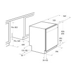 Lave Vaisselle Semi Encastrable FOCUS F502B 12 Couverts - Noir