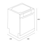 Lave Vaisselle FOCUS 13 Couverts F503 - Blanc
