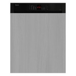 Lave Vaisselle Semi Encastrable FOCUS F502B 12 Couverts - Noir