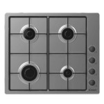 Plaque de Cuisson Encastrable CANDY CHW6LBX 4 Feux 60 cm - Inox