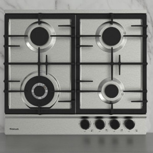 Plaque de Cuisson Encastrable FOCUS F8004XS 4 feux 60cm - Inox