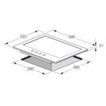 Plaque de Cuisson Encastrable FOCUS F401X 4 Feux 60cm - Inox