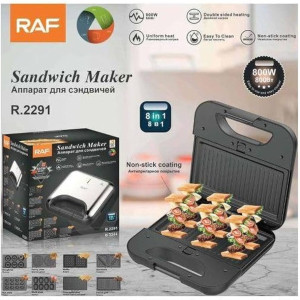 MACHINE A SANDWICH ET PANINI RAF R.2690 5EN1 - 750W - NOIR