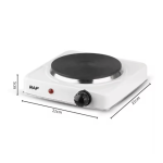 Plaque De Cuisson Électrique Raf R.8010A 1000W Blanc