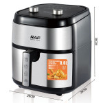 Friteuse Sans Huile RAF R-5012 8 Litres - Silver