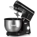 Robot Pétrin RAF R-6618B 8 Litres - Noir