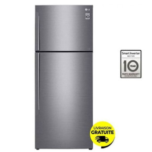 Réfrigérateur Inverter LG GL-C502HLCL 438 Litres NoFrost - Inox