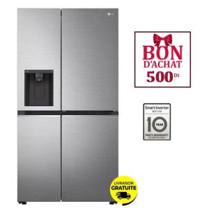 Réfrigérateur Side By Side Inverter LG GC-J257SL2S 674L NoFrost - Argent Platine