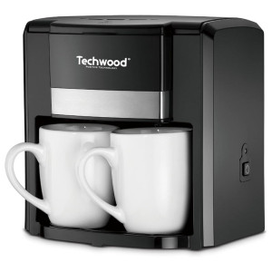 Cafetière Électrique TECHWOOD Duo TCA-206 500W - Noir