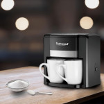 Cafetière Électrique TECHWOOD Duo TCA-206 500W - Noir
