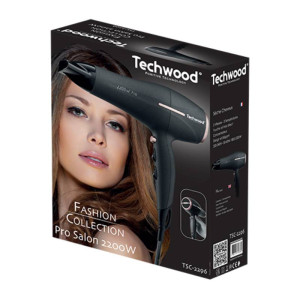 Sèche Cheveux Pro TECHWOOD TSC-2296 2200W - Noir