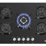 Plaque De Cuisson Encastrable Biolux M.7552VN 5 Feux 75Cm Noir