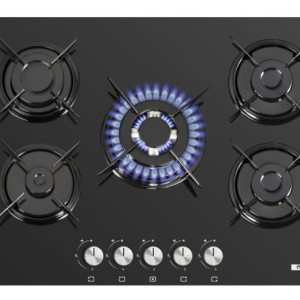 Plaque De Cuisson Encastrable Biolux M.7552VN 5 Feux 75Cm Noir